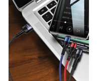 USAMS Kabel pleciony 3w1 0,35m 2A (lightning/microUSB/USB-C) - 1569027 - zdjęcie 13